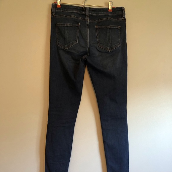 Prosperity ankle length jeans, size 30, rolled cuff, dark wash - Picture 3 of 6